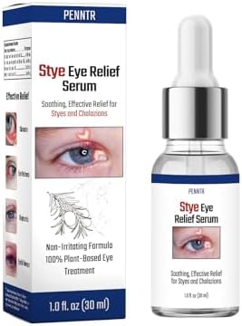 Close up of Penntr Stye Eye Treatment serum bottle