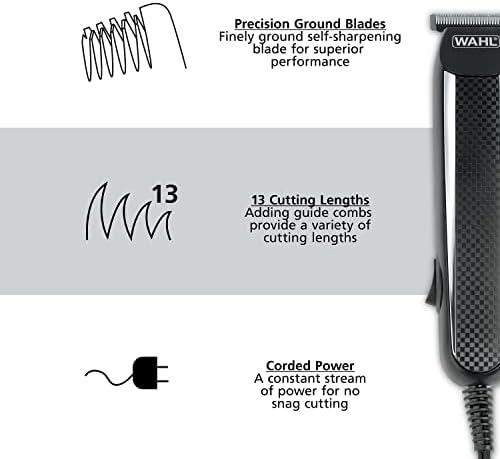 Wahl PowerPro corded trimmer kit accessories and guide combs