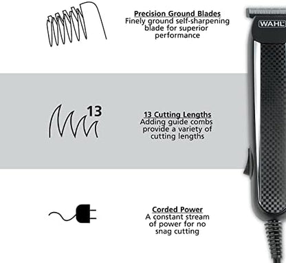 Wahl PowerPro corded trimmer kit accessories and guide combs