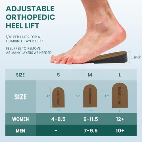 Full set of Bukihome heel wedges with extra adhesive tapes for secure shoe fitting.