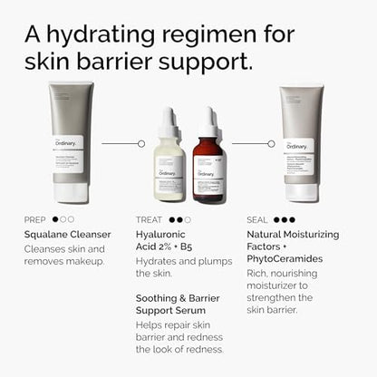 Barrier support treatment for irritated skin needing comfort and moisture