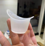 Using a silicone eye wash cup for soothing tired and dry eyes