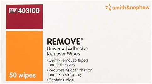 USA imported Smith and Nephew 403100 adhesive remover wipes for painless medical tape removal.