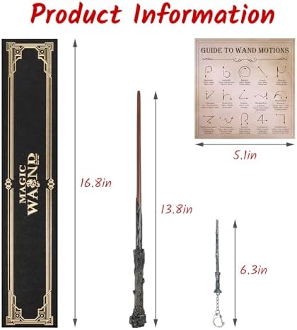 Included spell motion guide and collectible keychain for kids
