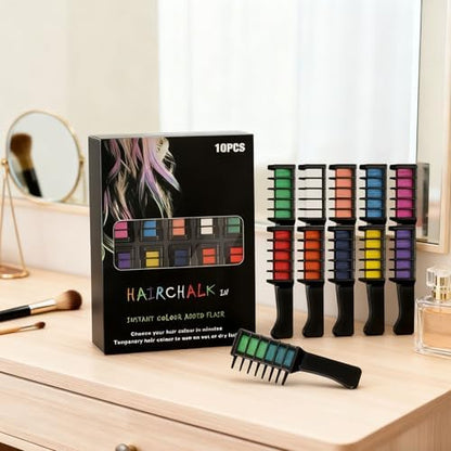 Portable packaging of VLSVLS temporary hair coloring kit