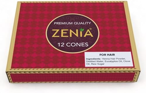Zenia organic henna paste cones with precise tips for temporary bridal body art