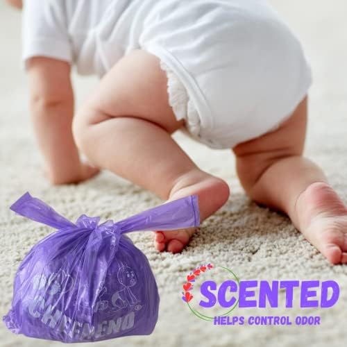 Leakproof disposable nappy sacks trapping odors from baby diapers