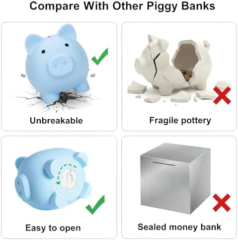 Sbrvaniy nursery decoration money saving jar held by a child to demonstrate the portable kid friendly size.
