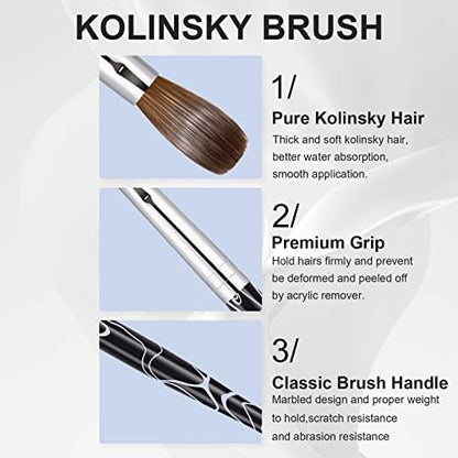 Shine Chance nail brush with protective cap for storage