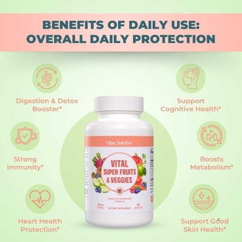 Vital Nutritive superfood capsules sixty count bottle lifestyle shot