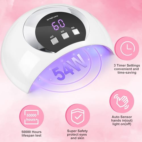 Wisdompark nail dryer showing digital LCD display screen