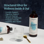 Ameo Life 30 ppm structured silver water label details
