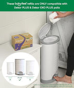 Babyfeel compostable refill box showing compatibility details