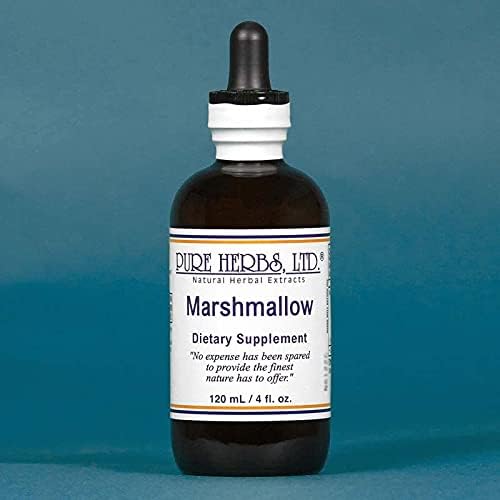 Pure Herbs Limited Marshmallow liquid herbal extract bottle front view for gut health