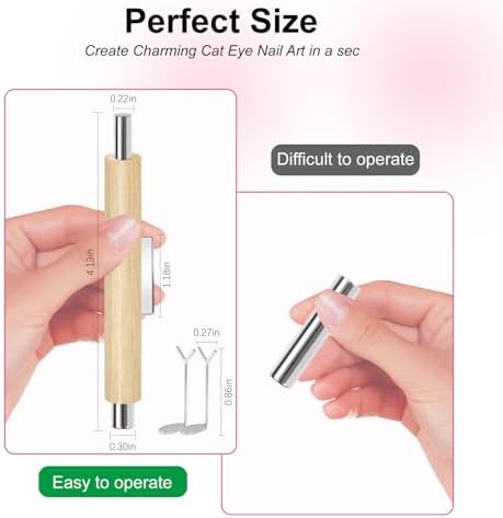 Professional manicure setup with Npah cat eye magnet