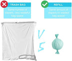 Four pack box layout of Lisyee diaper disposal refills