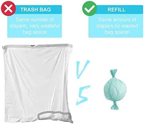 Four pack box layout of Lisyee diaper disposal refills