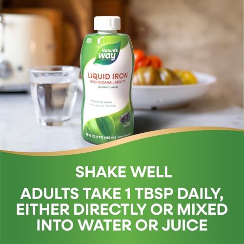 Nature's Way Liquid Iron imported premium wellness supplement for adult health
