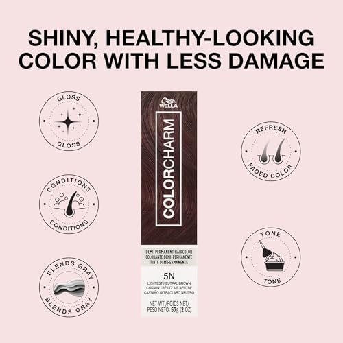 Shea butter enriched conditioning hair dye packaging text close up.