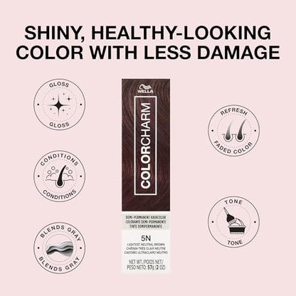Shea butter enriched conditioning hair dye packaging text close up.