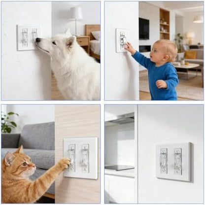 Vaqulion light switch guard packaging and components