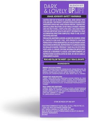 Instruction leaflet and protective gloves included in the hair color package