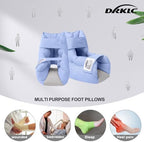 DRKLC ankle pillow showing soft cotton fabric and polyester filling