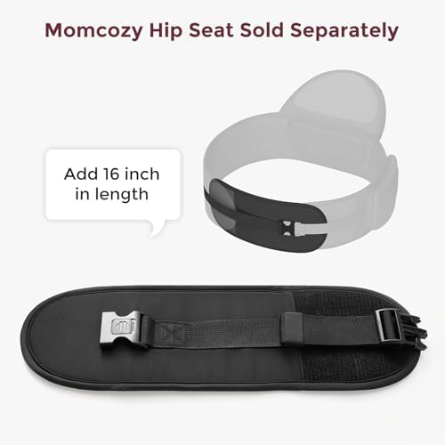 Black belt extender showing adjustable buckle mechanism