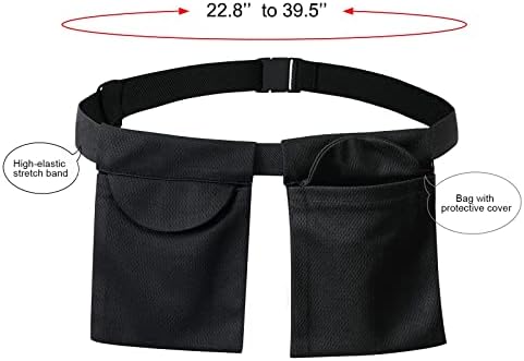 Close-up view of the dual pockets on the SUCONBE mastectomy drain holder designed to hold four drainage bottles safely.