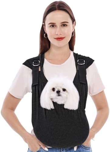 Supet pet carrier chest bag showing adjustable wide shoulder straps