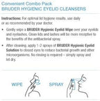 Individual packaging of Bruder hygienic wipes showing hypoallergenic formula