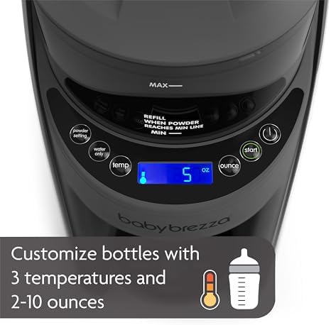 Side profile of Baby Brezza formula dispenser machine
