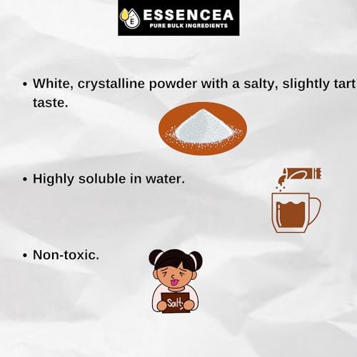 Pure white crystalline sodium citrate powder emulsifier details for modernist cooking.