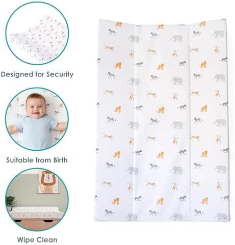 Clair De Lune Anti-Roll Wedge Changing Mat raised side profile