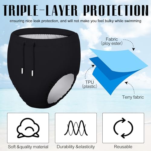 Glitopper special needs swim diaper side angle