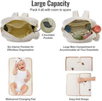 GOBABYMART Diaper Bag Backpack featuring the matching pacifier case accessory
