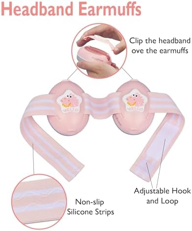 Close up of Momfree baby earmuffs demonstrating high quality material