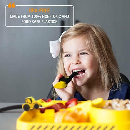 Easy grip handles on Dinneractive toddler utensils