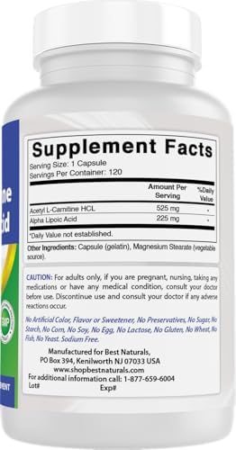 Best Naturals supplement bottle showing 120 capsules count