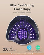 Pushujia nail lamp with detachable base tray removed for cleaning
