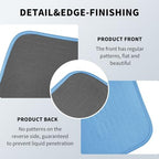 Hiiksolo thirty four by fifty two inches large bed protector mats neatly folded as a set.