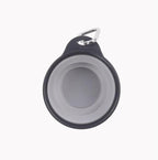 Dexas portable pet cup collapsed flat for easy outdoor travel storage