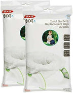 Package of 60 disposable absorbent potty liners for toddlers