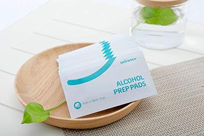 Individually wrapped 6x4 inch large alcohol wipes for skin preparation