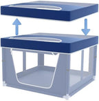 XVISHX indoor dog fence topper packaging contents illustrating the standalone fabric top cover