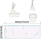 Leakproof baby toilet seat training bags with drawstring closure details