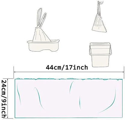 Leakproof baby toilet seat training bags with drawstring closure details
