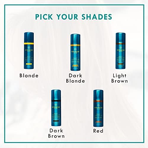 Rita Hazan salon quality root concealer spray packaging illustrating the authentic brand logo.