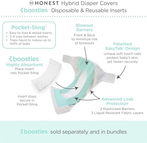 EasyTab closure detail on Amazing Baby hybrid diaper cover