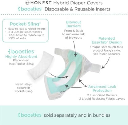 EasyTab closure detail on Amazing Baby hybrid diaper cover